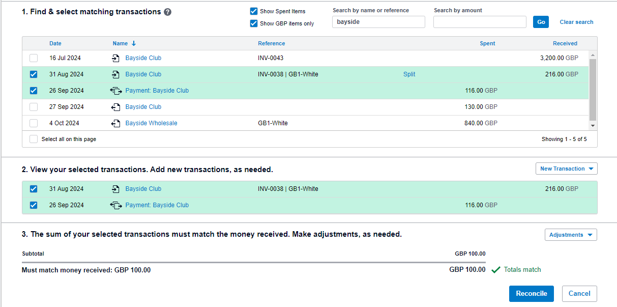 How to allocate a credit note in Xero in a locked period 2